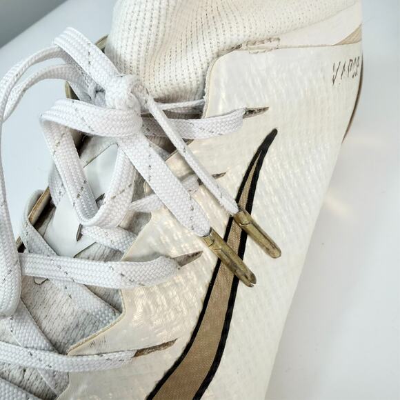 Nike Vapor Untouchable Pro 3 Premium Football Cleats White Gold AQ0634-007 11 - Picture 9 of 11